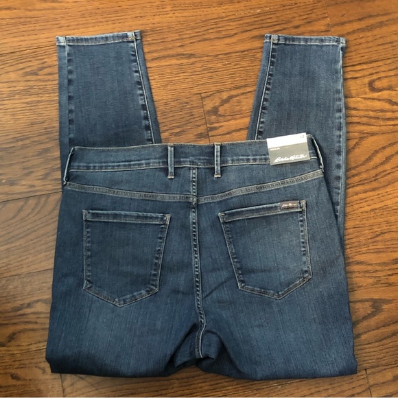 EDDIE BAUER High Rise Slightly Curvy High Rise Skinny Jeans Sz 14 NWT - Picture 4 of 11